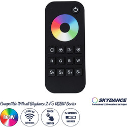 71548 RT4 SKYDANCE Ασύρματο Χειριστήριο Αφής RF 2.4Ghz 1 Group για όλα τα RGB/RGBW SKYDANCE Controller DC 3V 2 x AAA - IP20 Μαύρο Μ12.2 x Π5.3 x Υ1.7cm