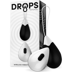 IntoYou Drops Wireless Vibrator Δονητής Egg για Ζευγάρια με Τηλεχειριστήριο Μαύρος