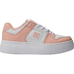 DC Manteca 4 Γυναικεία Sneakers Flatforms Λευκά Ροζ ADJS100156-LPC
