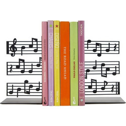 Βιβλιοστάτης Μεταλλικός Νότες Μουσικής The Music Bookend Balvi 27774 - Balvi