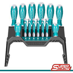 TOTAL Σετ Κατσαβίδια 14 τεμαχίων σε Βάση SUPER SELECT THT250614