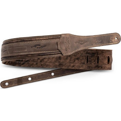 TAYLOR 4115-30 Element Distressed Leather Guitar Strap Dark Brown Δερμάτινη 3" Ζώνη Κιθάρας - Μπάσου