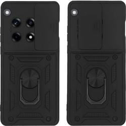 Sonique Ring Armor CamPro Θήκη OnePlus 12R 5G Black