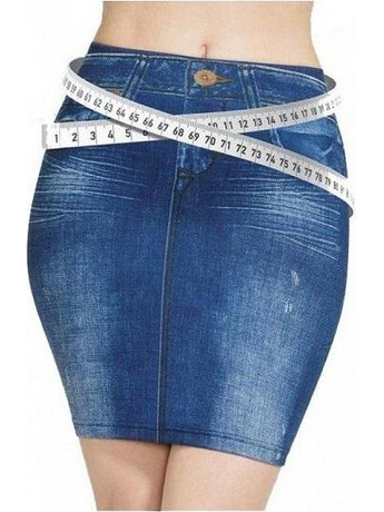 Φούστα Τζιν ελαστική χωρίς κουμπιά Trim 'n' Slim Skirt One size