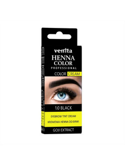 Venita Henna Eyebrow Color 1.0 Black Ημιμόνιμη Χένα Φρυδιών