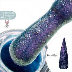 Alezori Gel Polish Brilliant 05 Glitter Ημιμόνιμο Βερνίκι Νυχιών
