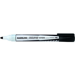 LINC Μαρκαδόρος Ασπροπίνακα Markline/μαύρο 10τμχ