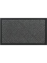 HOME USE πατάκι εισόδου HUH-0212, αντιολισθητικό, 60x40cm, 5mm πάχος, γκρι