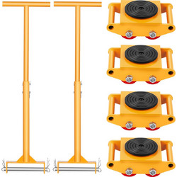 VEVOR Machine Skate 13228 lbs 6T Machinery Skate Dolly με λαβή περιστροφή 360