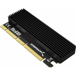 SABRENT αντάπτορας PCIe m2, κάρτα NVMe PCIe X16/X8/X4 με ψύκτρα, m.2 μεγέθη SSD 2230/2242/2260/2280 (EC-PCIE)