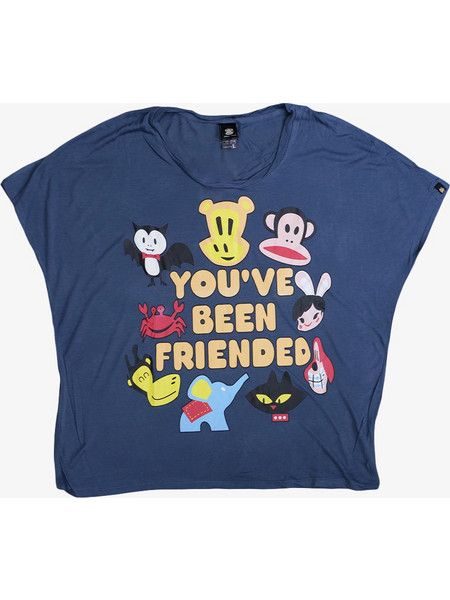 PAUL FRANK Women Friended T-Shirt - BLUE - 1020-1040-2005-BLUE