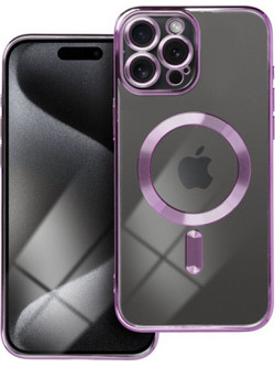 Is Tpu Mag Electro Iphone 15 Pro Max Trans Purple Backcover - (MAGETPUIP15PMF)