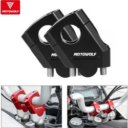 Motowolf Αποστάτες Τιμονιού Μοτοσυκλέτας 5cm Φ22mm - Μαύρο