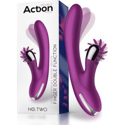 IntoYou Action No. Two Finger Δονητής Rabbit Μωβ