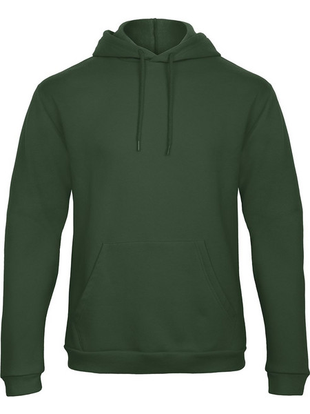 B & C ID.203 Ανδρικό Φούτερ με Κουκούλα Bottle Green WUI24 254
