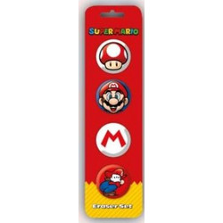 NINTENDO - Super Mario - Eraser Set