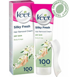 Veet Silk & Fresh Αποτριχωτική Κρέμα για Ξηρό Δέρμα 100ml