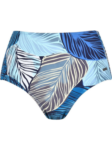 Naturana Ψηλόμεσο Bikini Slip Floral Γαλάζιο 78028