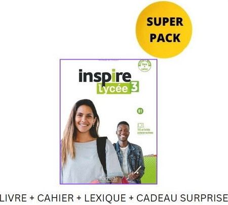 INSPIRE LYCEE 3 SUPER PACK (LIVRE + CAHIER + LEXIQUE + CADEAU SURPRISE)