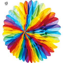 ΔΙΑΚΟΣΜΗΤΙΚΟ 3D MULTICOLOR PAPER FAN 75ΕΚ