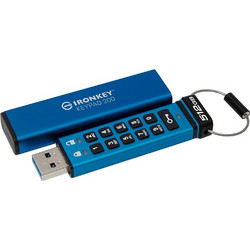 Kingston IronKey Keypad 200 128GB USB Stick 3.2 Gen 2 με USB-A