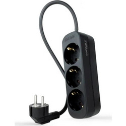 Λωρίδα NANOCABLE 10.37.0004-NS-BK 3680 W 250 V 1,4 m
