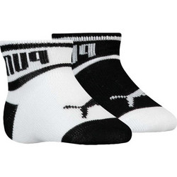 PUMA BABY WORDING SOCK 2P 701225851 938378 ΛΕΥΚΟ ΜΑΥΡΟ