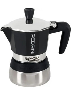 Pedrini MyMoka Induction 02CF095BL Μπρίκι Espresso 3Cups Μαύρο