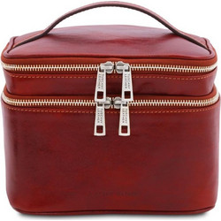 Tuscany Leather Eliot TL142045 Νεσεσέρ Ταξιδίου με Θήκες 21x15x15cm Κόκκινο