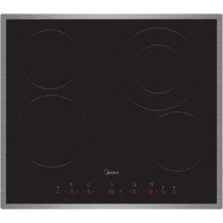 Midea MCH640F145K0FRX Κεραμική Εστία Αυτόνομη με Λειτουργία Κλειδώματος 59x52cm
