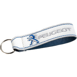 Μπρελόκ PEUGEOT από τεχνόδερμα με κέντημα