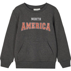 Name It Βρεφικό φούτερ 13181139-Dark Grey Melan