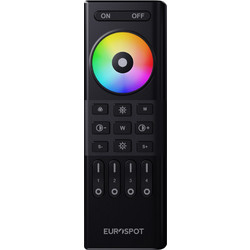 EuroSpot RF 2.4GHz 4Ζωνο Μαύρο Τηλεχειριστήριο RGB+CCT Ταινίας-Led 6026