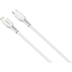Sogo Καλώδιο Φόρτισης USB PD Type C/3A, Lightening Μήκους 1 μέτρου, CAR-SS-18190