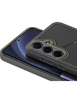 Dux Ducis Rafi II Θήκη με Stand και Wallet Black (Samsung Galaxy S25 Plus)