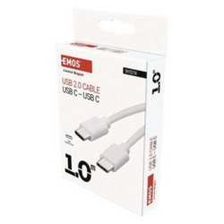 Emos USB-C to USB-C 60W 1m White SM7027W