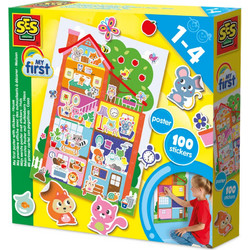 SES Creative My first poster with stickers - House Για ηλικίες 1+ Ετών 14476