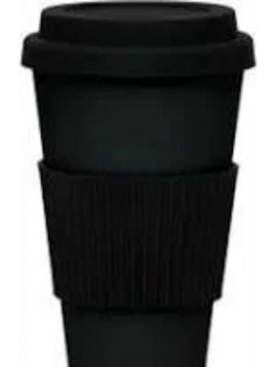 Woodway bamboo cup black 400ml