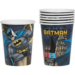 Ποτήρια Πάρτι Χάρτινα Batman 240ml - 6 τμχ