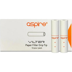 Aspire Vilter Paper Filter 10 Τεμ. Φίλτρα White