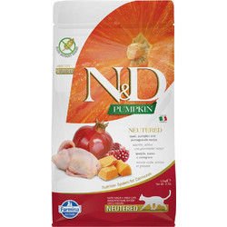 Farmina N&D Pumpkin Grain Free Neutered Adult with Quail, Pumpkin & Pomegranate 5kg