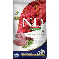 Farmina N&D Quinoa Weight Management All Breed Adult with Lamb, Quinoa, Broccoli & Asparagus 7kg
