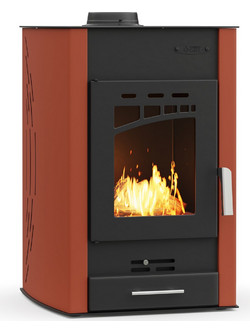 Thermogatz GSW 25 Red Ατσάλινη Ξυλόσομπα Καλοριφέρ 25kW
