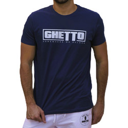Ghetto Navy Blue T-Shirt White Logo Somewhere We Belong | Unisex