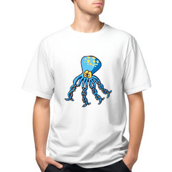 Ανδρικό T-Shirt Καλοκαιρινό σχέδιο - 6694