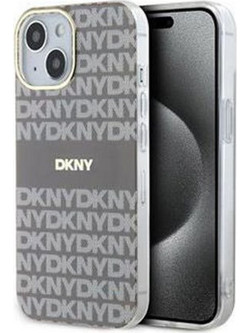 DKNY TPU Repeat Pattern Tonal Stripe Θήκη Σιλικόνης με Magsafe για iPhone 15 Μπεζ