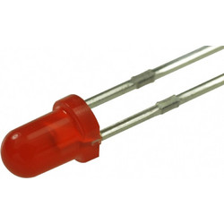 LED Diffused 3mm Κόκκινο T-1