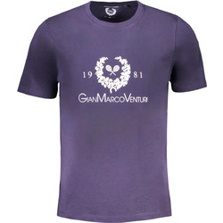 T-Shirt Gian Marco Venturi AU00783-ATTILIO_BLU_NIGHT-BLUE Μπλε Σκούρο