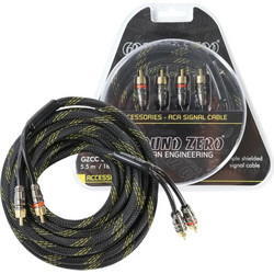 Ground Zero Gzcc 1.0x-tp 1.0 m High Quality rca Cable With Metal Connectors Άμεση Παράδοση