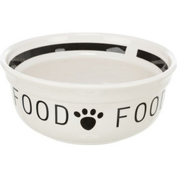 TRIXIE ΠΙΑΤΟ ΚΕΡΑΜΙΚΟ FOOD 1,6 L / 20CM ΛΕΥΚΟ ΜΑΥΡΟ